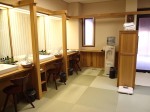 強羅花扇（神奈川県足柄下郡箱根町）の温泉脱衣所洗面台