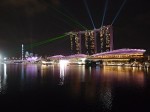 ザ・フラトンベイホテル(シンガポール)の部屋から見たマリーナベイサンズのショー「ワンダー・フル」
