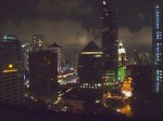 フォーシーズンズホテルシンガポール(シンガポール)の部屋からの夜景