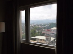 ハロルズホテル(フィリピン・セブ島)の部屋から見た景色