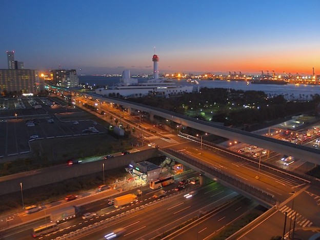 ホテルグランパシフィックLE DAIBAの部屋からの夜景