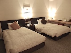 ホテルハーヴェスト箱根甲子園(神奈川県足柄郡箱根町)の部屋、ベッド