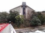 湯本富士屋ホテルの箱根湯本駅側から見た外観
