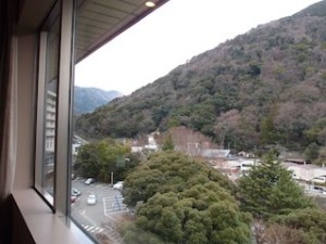湯本富士屋ホテルの部屋からの景色
