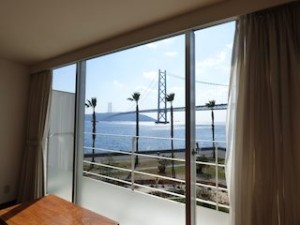 ホテルセトレ神戸・舞子の部屋から見た海