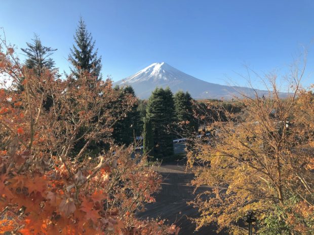 ハイランドリゾートホテル＆スパからの富士山